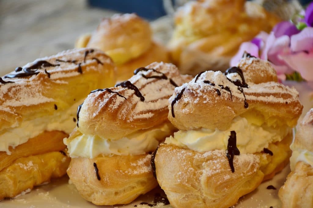 Éclairs are a delicious treat.