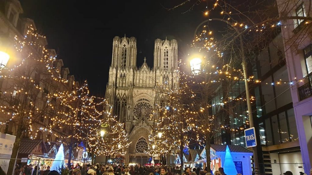 Reims Christmas Market is set in an idyllic location.