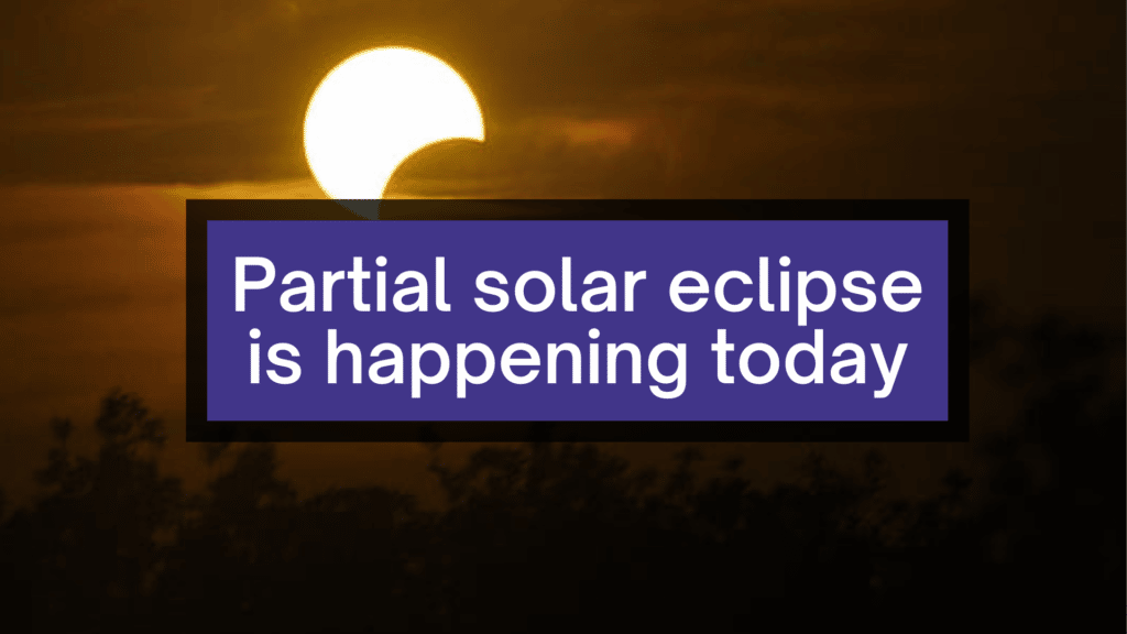 A polar eclipse is happening today. 