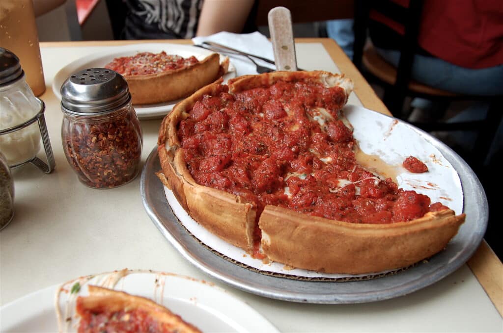 Chicago deep dish, what more is there to say, look at that thing!