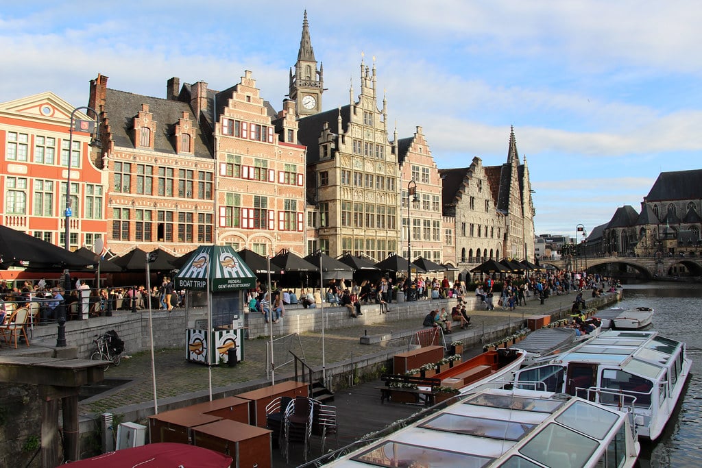 The Graslei is one of the best things to do in Ghent.