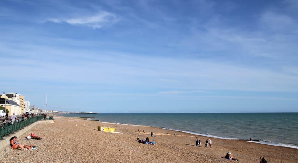 Hove is one of the best beaches near London.