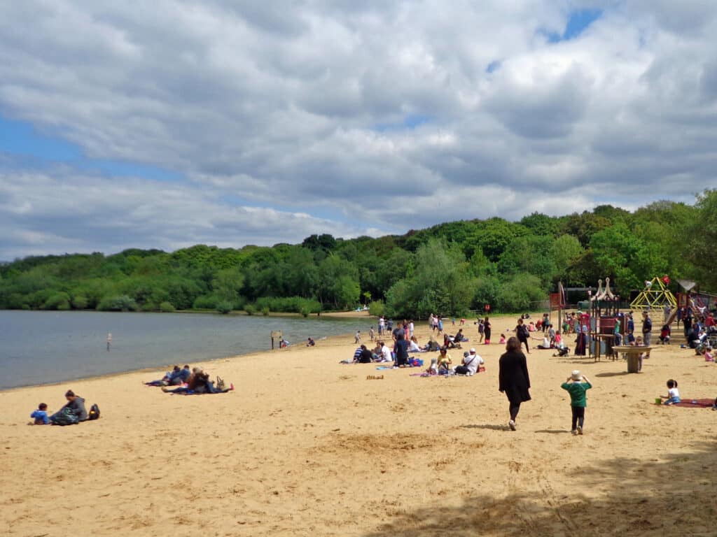 Ruislip Lido is one of the best beaches near London.