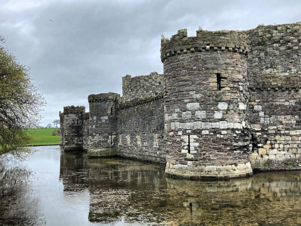 Beaumaris Castle has near-perfect symmetry.