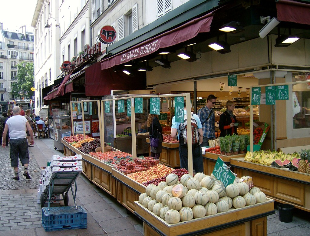 Rue Cler is one of the best places for street food in France.