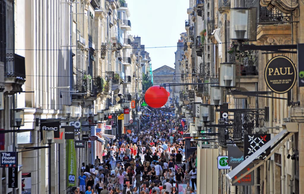 Rue Sainte Catherine is one of the best places for street food in France.