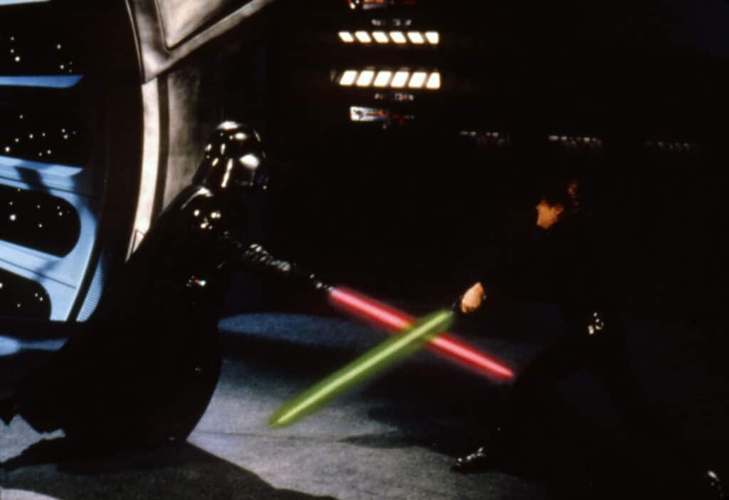 Luke Skywalker famously had a green lightsaber.