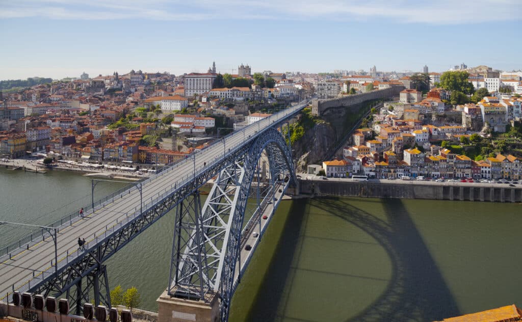 Beautiful view of Porto. One of the cheapest European city breaks in 2024.