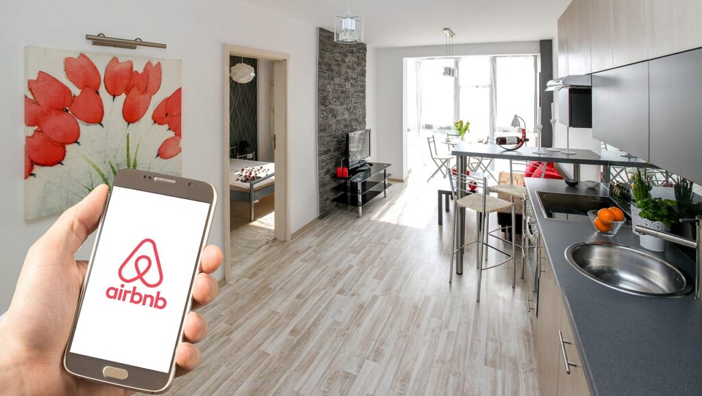 Picture of an Airbnb apartment, used go explain why Airbnb Is ruining neighborhoods.