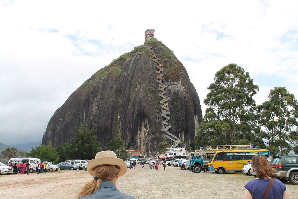 Beautiful view of El Penon de Guatape, Colombia.