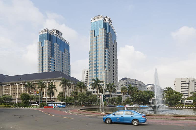 Beautiful view of a city in Indonesia as one of the best countries for coffee lovers.