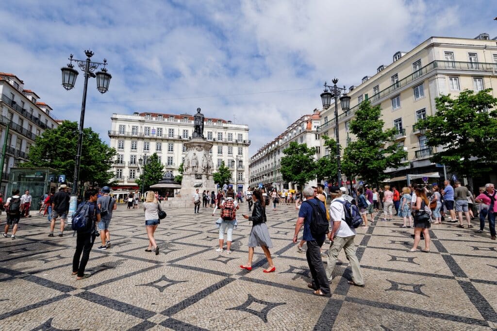 Beautiful view of Lisbon, Portugal as one of the top 10 best cities for vegans in Europe.