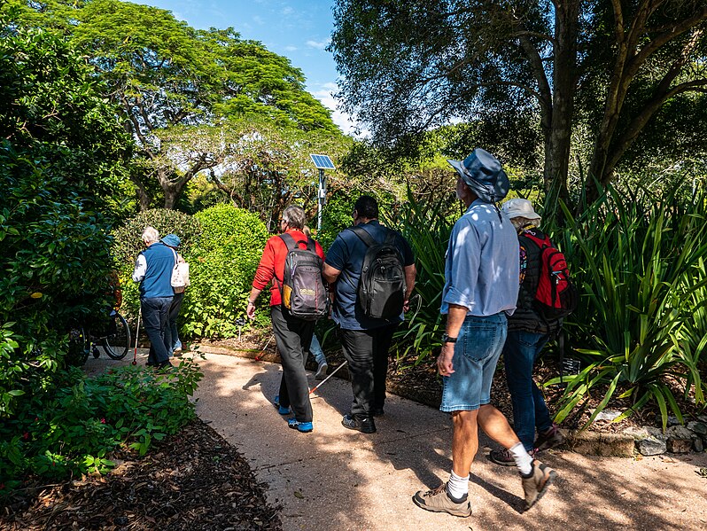 Picture of tourists going for an adventure.