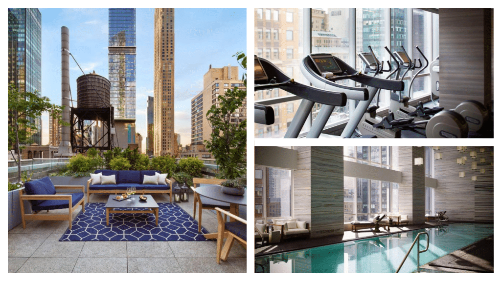 Beautiful collage pictures of Park Hyatt New York.